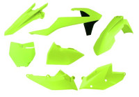Sada plastů KTM, RTECH (neon žlutá-černá, 6 dílů, vč. levého krytu vzduch filtru)