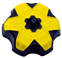 Víčko nádrže Suzuki, RTECH (černá/žlutá)