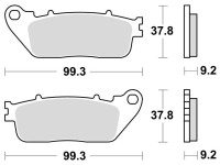Brzdové destičky, BRAKING (semi-metalická směs SM1) 2 ks v balení