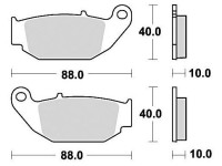 Brzdové destičky, BRAKING (semi-metalická směs SM1) 2 ks v balení