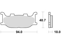 Brzdové destičky, BRAKING (sinterová směs CM55) 2 ks v balení