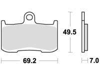 Brzdové destičky, BRAKING (sinterová směs CM55) 2 ks v balení
