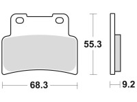 Brzdové destičky, BRAKING (sinterová směs CM55) 2 ks v balení