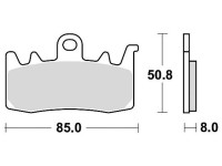 Brzdové destičky, BRAKING (sinterová směs CM55) 2 ks v balení