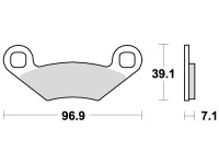 Brzdové destičky, BRAKING (sinterová směs CM44) 2 ks v balení