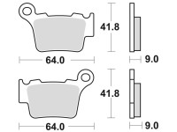 Brzdové destičky, BRAKING (sinterová směs CM44) 2 ks v balení