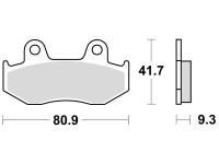 Brzdové destičky, BRAKING (sinterová směs CM44) 2 ks v balení