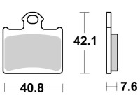 Brzdové destičky, BRAKING (sinterová směs CM44) 2 ks v balení