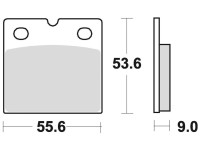 Brzdové destičky, BRAKING (sinterová směs CM56) 2 ks v balení