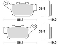 Brzdové destičky, BRAKING (sinterová směs CM56) 2 ks v balení