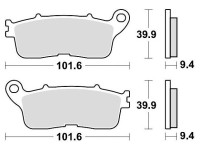 Brzdové destičky, BRAKING (sinterová směs CM56) 2 ks v balení