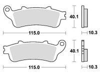Brzdové destičky, BRAKING (sinterová směs CM56) 2 ks v balení