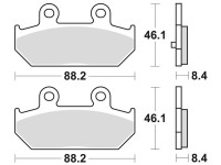 Brzdové destičky, BRAKING (sinterová směs P30) 2 ks v balení