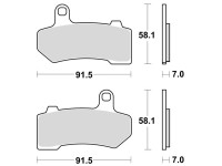 Brzdové destičky, BRAKING (sinterová směs CM77) 2 ks v balení