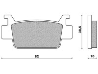 Brzdové destičky (směs ST sintered metal S2) NEWFREN (2 ks v balení)