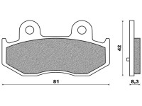 Brzdové destičky (směs SCOOTER ELITE SINTERED) NEWFREN (2 ks v balení)