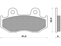 Brzdové destičky (směs OFF ROAD DIRT SINTERED) NEWFREN (2 ks v balení)