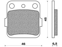 Brzdové destičky (směs OFF ROAD DIRT ORGANIC) NEWFREN (2 ks v balení)