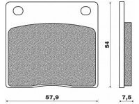 Brzdové destičky (směs ROAD TOURING ORGANIC) NEWFREN (2 ks v balení)