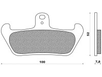 Brzdové destičky (směs ROAD TOURING ORGANIC) NEWFREN (2 ks v balení)