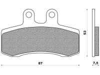 Brzdové destičky (směs ROAD TOURING ORGANIC) NEWFREN (2 ks v balení)