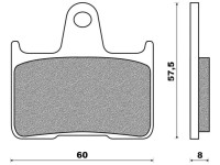 Brzdové destičky (směs ROAD TOURING ORGANIC) NEWFREN (2 ks v balení)