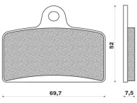 Brzdové destičky (směs ROAD TOURING SINTERED) NEWFREN (2 ks v balení)