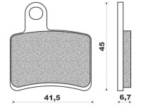 Brzdové destičky (směs OFF ROAD DIRT ORGANIC) NEWFREN (2 ks v balení)