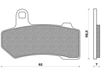 Brzdové destičky (směs ROAD HD SINTERED) NEWFREN (2 ks v balení)