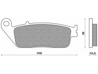 Brzdové destičky (směs ROAD TOURING ORGANIC) NEWFREN (2 ks v balení)