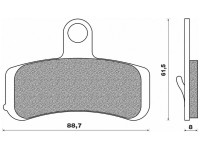 Brzdové destičky (směs ROAD HD SINTERED) NEWFREN (2 ks v balení)