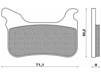 Brzdové destičky (směs ROAD TOURING SINTERED) NEWFREN (2 ks v balení)