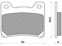 Brzdové destičky (organická směs) NEWFREN (2 ks v balení)