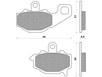 Brzdové destičky (organická směs) NEWFREN (2 ks v balení)