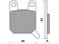 Brzdové destičky (organická směs) NEWFREN (2 ks v balení)