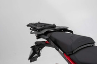 Ducati Multistrada 1200 Enduro (16-) - Sada horního nosiče s kufrem TRAX Adventure, SW-Motech Stříbrný kufr