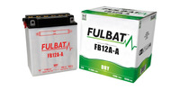 Baterie 12V, YB12A-A, 12Ah, 155A, konvenční 134x80x160, FULBAT (vč. balení elektrolytu)