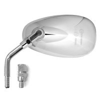 Zpětné zrcátko chromové (závit pravý M10), Q-TECH (chrom), L=P
