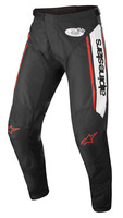 Kalhoty RACER FLAGSHIP, ALPINESTARS (černá/bílá/červená fluo)