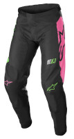 Kalhoty RACER COMPASS, ALPINESTARS, dětské (černá/zelená neon/růžová fluo)
