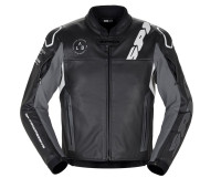 Bunda DP-PROGRESSIVE LEATHER, SPIDI (černá/bílá)