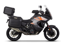 Kompletní sada černých hliníkových kufrů SHAD TERRA BLACK , 48L topcase   36L/47L boční kufry, včetně montážní sady a plotny SHAD KTM Super Adventure 1290 (R, S)