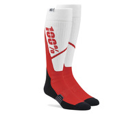 Ponožky TORQUE MX, 100% - USA (bílá/červená)