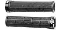 Gripy LOCK-ON se šroubovacími objímkami a menší tl. úchopu, OXFORD (černé, délka 130 mm, 1 pár)