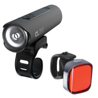 Sada světel na kolo ULTRATORCH CITY LIGHT, OXFORD (světelný tok 200/25 lm)