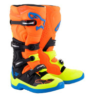 Boty TECH 5, ALPINESTARS (oranžová fluo/žlutá fluo/modrá/černá) 2026