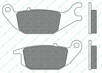 Brzdové destičky, NEWFREN (směs ROAD TOURING ORGANIC) 2 ks v balení