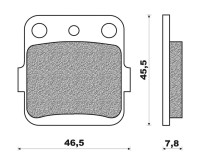 Brzdové destičky, NEWFREN (směs OFF ROAD DIRT SINTERED) 2 ks v balení