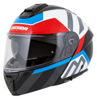 Přilba Modulo 2.1 Profile, CASSIDA (bílá perleť/černá/modrá/červená/šedá, plexi s přípravou pro Pinlock) 2026