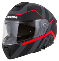 Přilba Modulo 2.1 Profile, CASSIDA (černá matná/šedá/červená, plexi s přípravou pro Pinlock) 2026